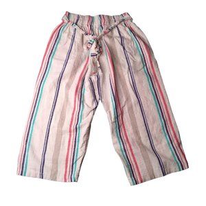 Zara anos-years striped  wide leg crop pants